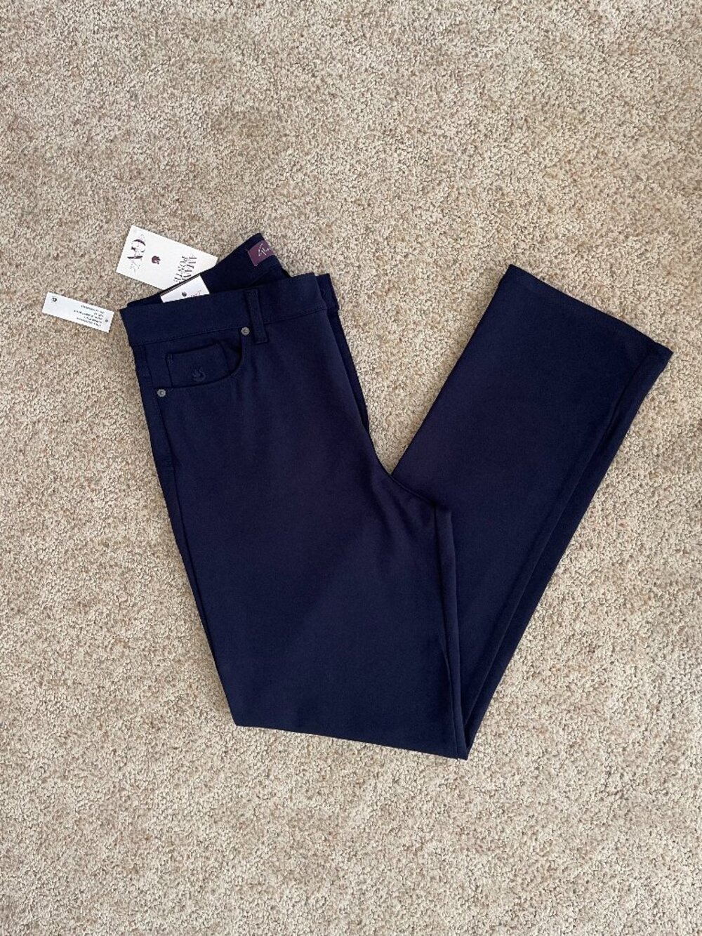 NWT-Gloria Vanderbilt Navy Ponte Pants